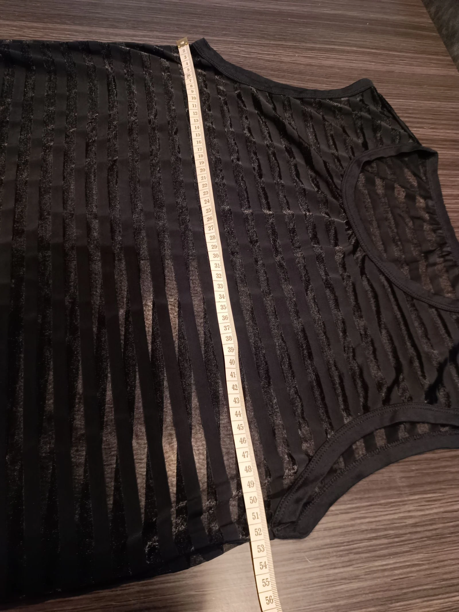Zwart semi-transparant heren tanktop – photo 8